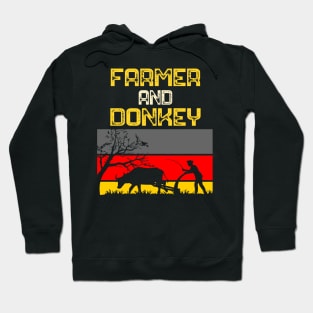 Donkey and Farmer Hoodie